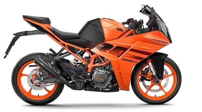KTM RC 390 orange 2024