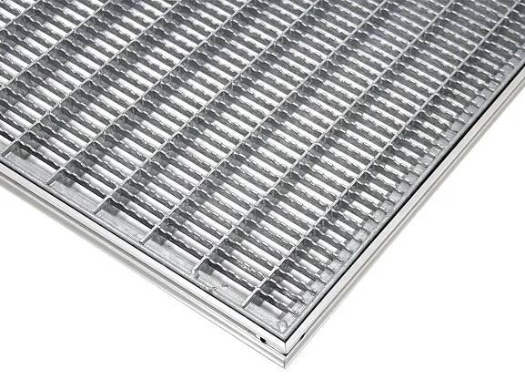 Kovová venkovní čistící vstupní rohož s rámem FLOMA SteelMat - 50 x 75 x 2,2 cm, 88050075
