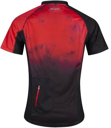 Pánský cyklodres FORCE MTB CORE červeno-černý