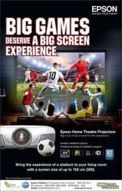 Watching big games on a Home Theatre is a different experience altogether. Bring home the Epson Home Theatre Projector today and enjoy the big screen experience.