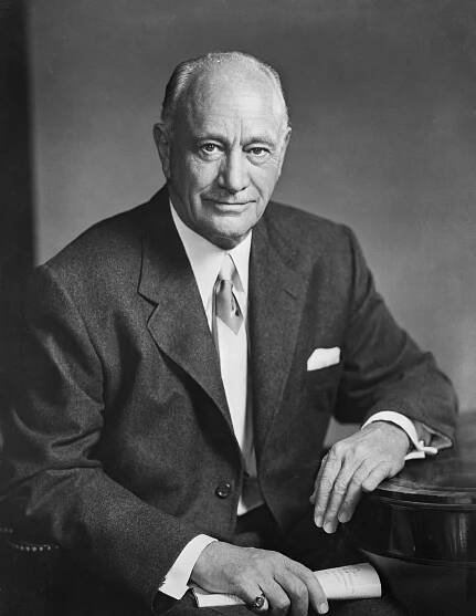 The hotel magnate Conrad Hilton.