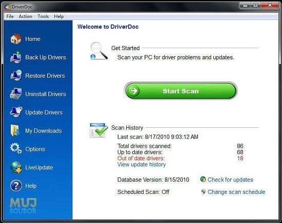 DriverDoc ke stažení zdarma - download