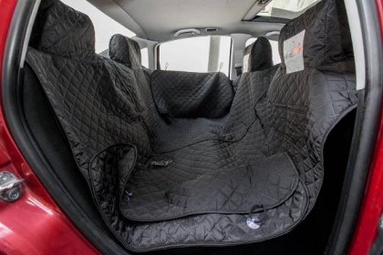 HobbyDog Arči ochranný potah do auta na zadní i přední sedadla s ochranou dveří Barva: Černá, Rozměr (cm): 190 x 140