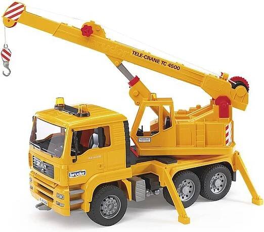 Bruder 2754 Nákladní auto MAN - Stavební jeřáb - Mrakyhraček.cz