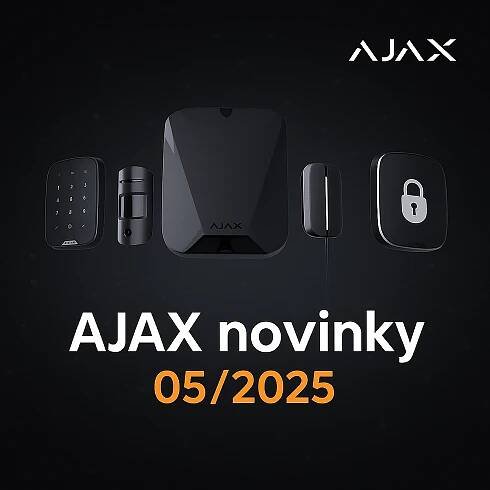AJAX novinky 05/2025: Skvělý bezdrátový systém pro detekci požáru, nebo funkce živého obrazu z místa poplachu