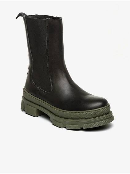 Steve Madden Černé kožené chelsea boty Steve Madden Filina