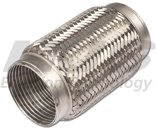 83 00 8539 HJS Prużný díl výfuku 90 x 200 mm, nerez ocel, Interlock, bez přípojky, flexibilní