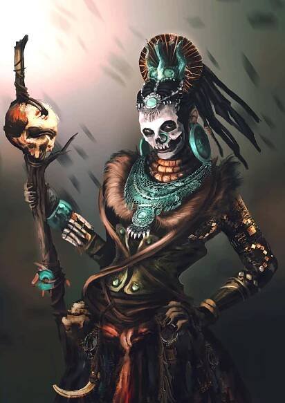Mysterious Voodoo Ritual at Night Wallpaper
