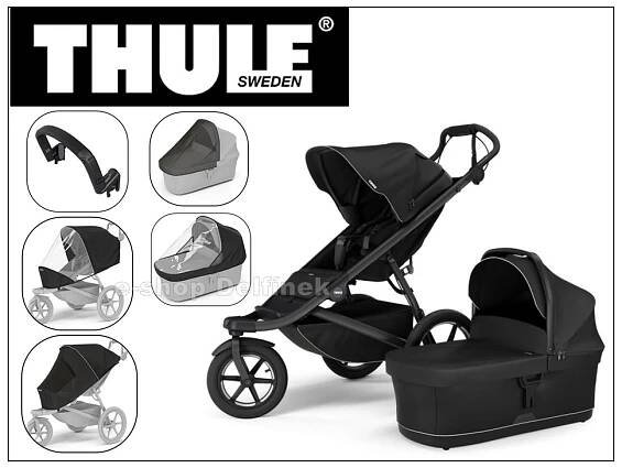 Thule Urban Glide 3 + korba + pláštěnka + moskytiéra + madlo + pláštěnka na korbu + moskytiéra na korbu 2024 - Kočárky autosedačky Delfínek Olomouc