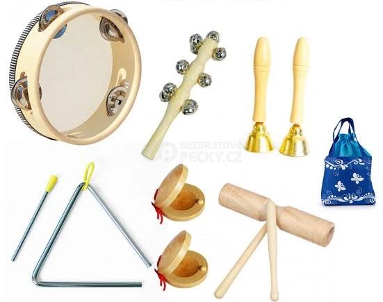 Luckstone ST-28S sada dřevěných hudebních nástrojů, perkuse set, 6 druhů