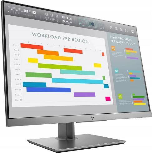 BEZRÁMEČKOVÝ 24“ HP MONITOR EliteDisplay E243i IPS HDMI DP WUXGA 1920x1200 Barva stříbrná