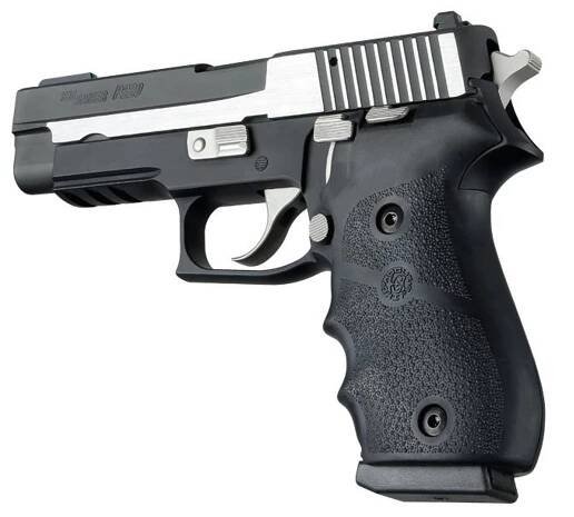 Hogue pistolové střenky Sig Sauer P220 American s vybráním na prsty – černé