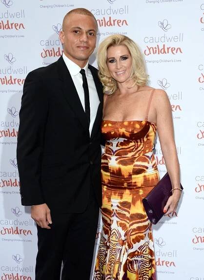 Wes Brown and Leanne Wassell at the Caudwell Children Butterfly Ball.