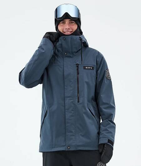 Dope Blizzard Full Zip Bunda na Snowboard Pánské Metal Blue