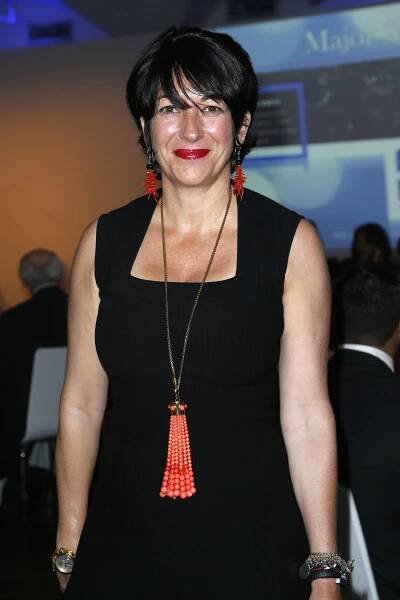Ghislaine Maxwell at a gala.