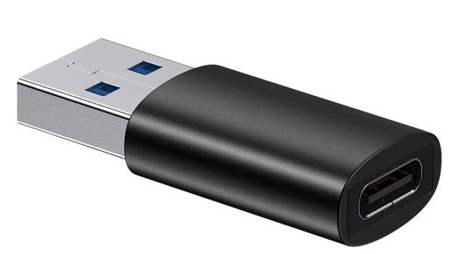 Redukce Baseus (ZJJQ000103) Mini OTG USB-A (samice) na USB-C (samec) černá