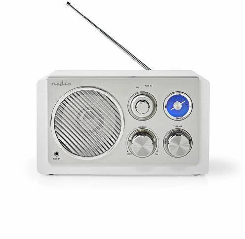 Rádio Nedis RDFM5110WT bílá / stříbrná