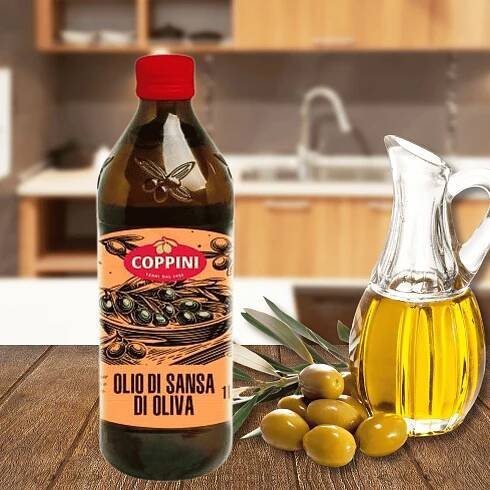 Olivový olej na smažení a vaření Olio di Sansa di Oliva Coppini 1 l Značka ostatní