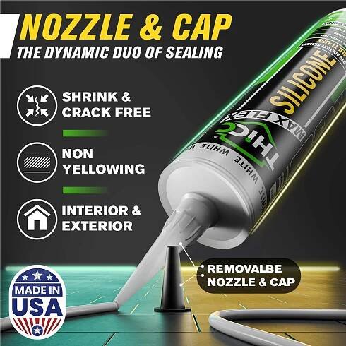Silicone Caulk - THICC Multi-Use 100% RTV Silicone Sealant