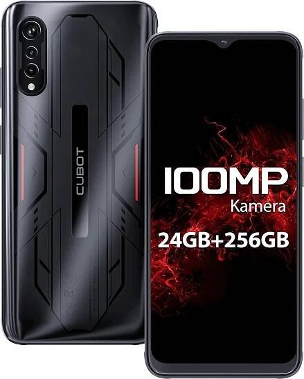 Cubot X70, 16,7 cm (6.58"), 12 GB, 256 GB, 100 MP, Android 13, Černá