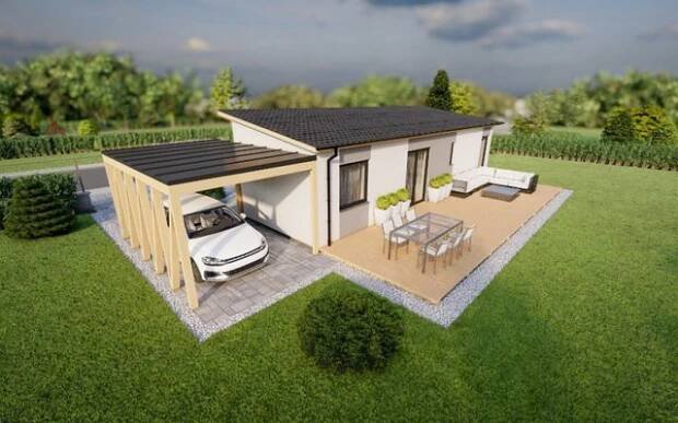 Projekt rodinného domu | Rodinný dům Půl Klasik 48/9°