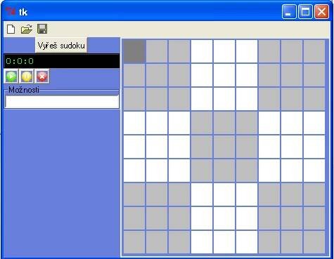 Tkinter - Řešitel sudoku