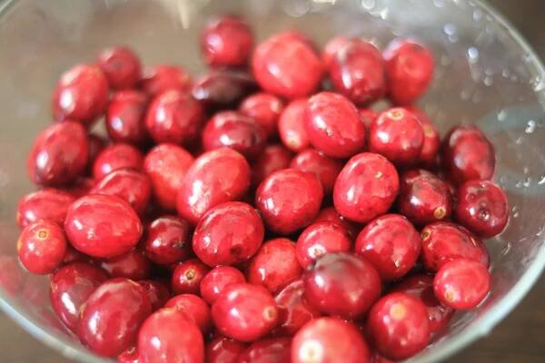 sautéed cranberries and green chillies
