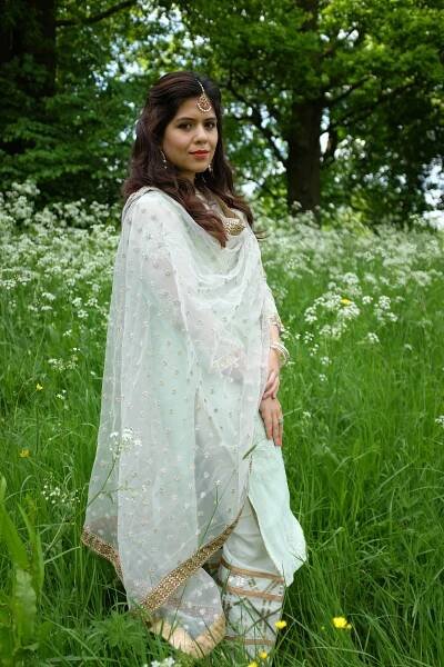 asian fashion blogger wedding mehndi sangeet outfit 