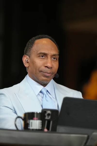 Stephen A. Smith at the 2025 NBA Finals.