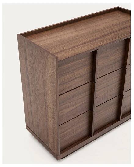 Hnědá komoda v dekoru ořechu 100x78x50 cm Onix – Kave Home
