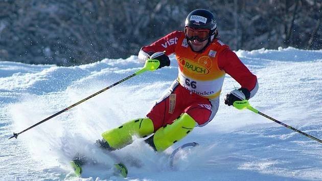 Brněnský student Vráblík nedokončil ani obří slalom