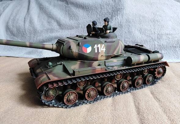 Rc model upraveného Československý IS-2 na dálkové ovládání - Autor: Zdeněk Kočí