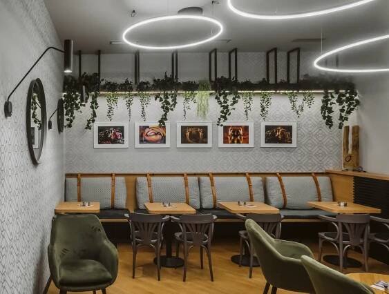 Osvetlenie kaviarne Café Justícia v Trnave - Ledco