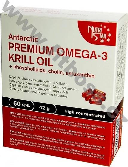 Nutristar Antarctic Premium Omega 3 Krill oil 60 kapslí