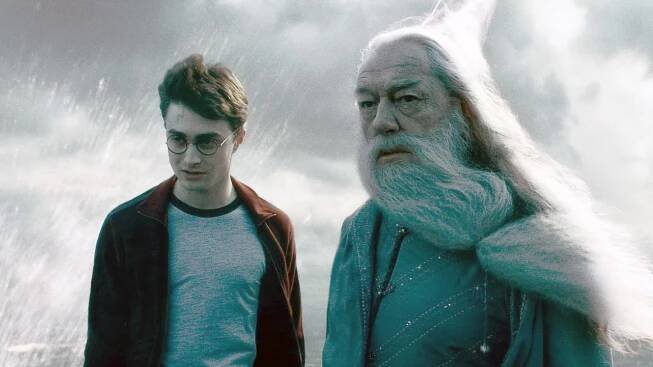 Harry Potter a Albus Brumbál ve filmové sáze