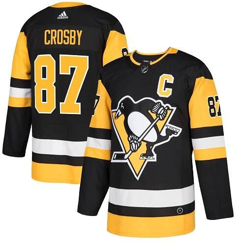 Sidney Crosby Pittsburgh Penguins Adidas Authentic Player Jersey – Black