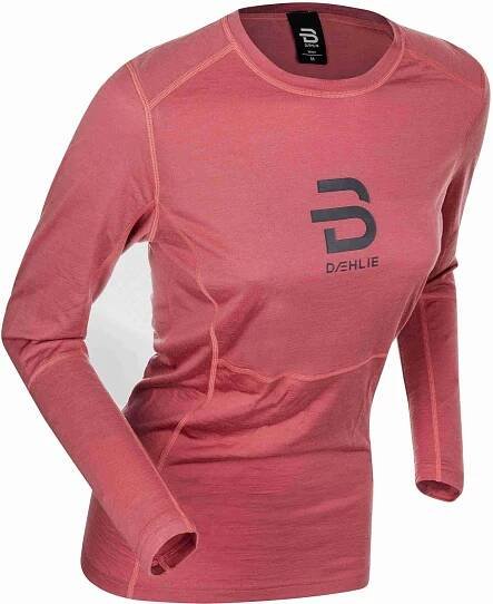 Dámské funkční triko Bjorn Daehlie Active Wool Long Sleeve Wmn - Dusty Red