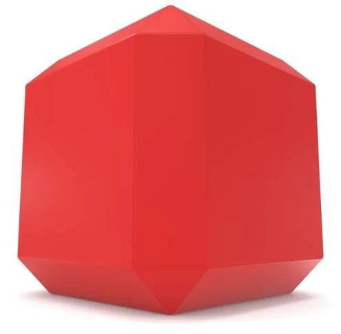 3d kostka červená — Stock obrázek