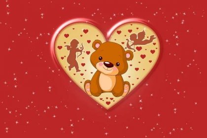 Valentýn - svátek všech zamilovaných - obrazek na valentyna