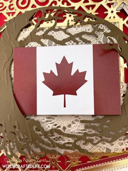 Elegant Shabby Chic Canada Day Card created by Autumn Zenith