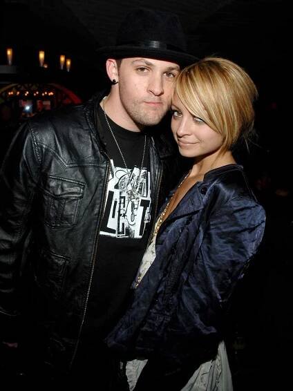 Joel Madden and Nicole Richie at the The Bryant Park Hotel's Cellar Bar in New York City, New York