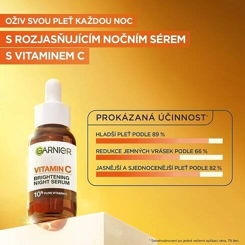 Garnier Skin Naturals Rozjasňující noční sérum s vitaminem C 30 ml