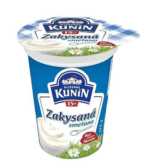 Mlékárna Kunín Zakysaná smetana krémovitá 15%