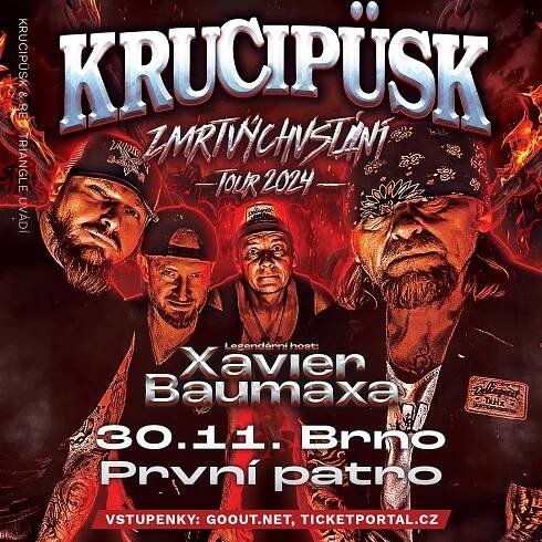Akce přesunuta na 29. 11. 2025!!! Krucipüsk + Xavier Baumaxa – První patro