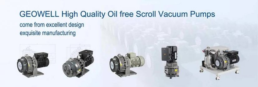 Dry Scroll Pump, Quiet, Oil Free Scroll Vacuum Pump-GEOWELL