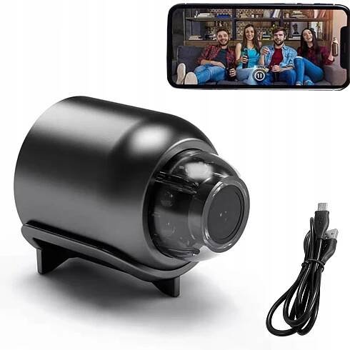 MINI BEZDRÁTOVÁ ŠPIONÁŽNÍ KAMERA 1080P ŠIROKOÚHLÁ SKRYTÁ DETEKCE X5