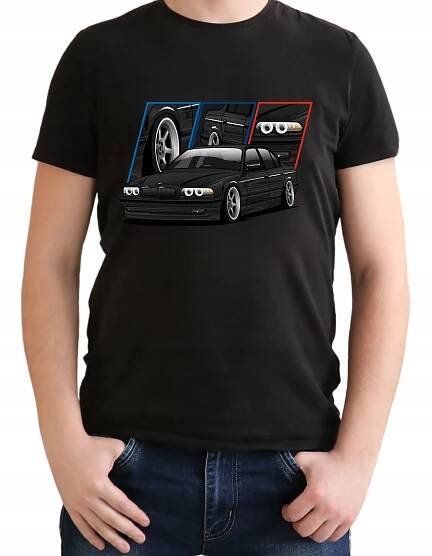 Tričko pro fanouška BMW řady 7 E38 Mpower Automobilové tričko R-XS A585 Velikost XS