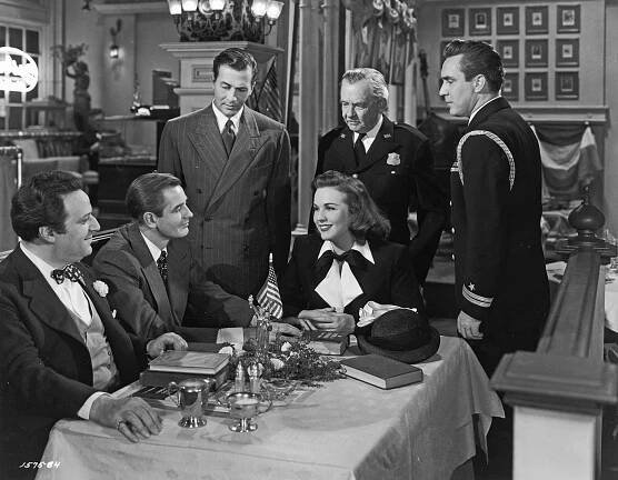Hugo Haas, Don Taylor, Jeffrey Lynn, Deanna Durbin, Griff Barnett, Edmond O'Brien - For the Love of Mary - Z filmu