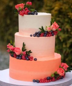 Květiny na svatební dort