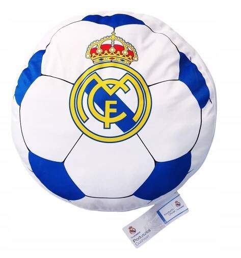 REAL MADRID Polštář ve tvaru míče s erbem 40 cm